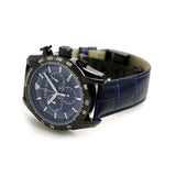 Versace V-Ray Chronograph Quartz Blue Dial Black Leather Strap Watch For Men - VEDB00418 Authentic Buy Shop Now