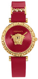 Versace Palazzo Empire Greca Red Dial Red Leather Strap Watch for Women - VEDV00319 Authentic Buy Shop Now