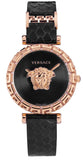 Versace Palazzo Empire Greca Black Dial Black Leather Strap Watch for Women - VEDV00719 Authentic Buy Shop Now