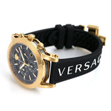 Versace Sports Tech Chronograph Black Dial Black Rubber Strap Watch for Men - VELT00119 Authentic Buy Shop Now