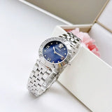 Versace Daphnis Analog Blue Dial Silver Steel Strap Watch for Women - VEOCA0124 Authentic Buy Shop Now