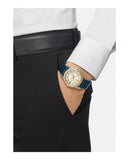 Versace Viamond Quartz White Dial Blue Leather Strap Watch For Men - VEPO00120 Authentic Buy Shop Now