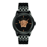 Versace Palazzo Empire Black Dial Black Steel Strap Watch for Men - VERD00518 Authentic Buy Shop Now