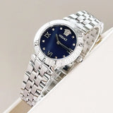 Versace Daphnis Analog Blue Dial Silver Steel Strap Watch for Women - VEOCA0124 Authentic Buy Shop Now