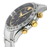 Versace Classic Chronograph Quartz Black Dial Silver Steel Strap Watch For Men - VEV700419 Authentic Buy Shop Now