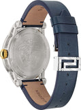 Versace Viamond Quartz White Dial Blue Leather Strap Watch For Men - VEPO00120 Authentic Buy Shop Now