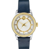 Versace Viamond Quartz White Dial Blue Leather Strap Watch For Men - VEPO00120 Authentic Buy Shop Now