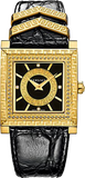 Versace VD-25 Diamonds Black Dial Black Leather Strap Watch for Women - VQF020015 Authentic Buy Shop Now