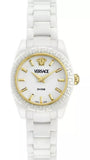 Versace DV One Mini White Dial White Ceramic Dial Watch for Women - VE9F00224 Authentic Buy Shop Now