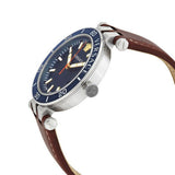 Versace Greca Sport Analog Blue Dial Brown Leather Strap Watch For Men - VEZ300121 Authentic Buy Shop Now