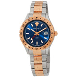 Versace Hellenyium GMT Blue Dial Two Tone Steel Strap Watch for Men - V11060017 Authentic Buy Shop Now