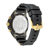 Versace Icon Active Chrono Gold Dial Black Silicone Strap Unisex Watch - VEZ701623 Authentic Buy Shop Now