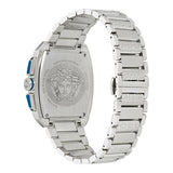 Versace Dominus Chronograph Blue Dial Silver Steel Strap Watch For Men - VE6H00423 Authentic Buy Shop Now