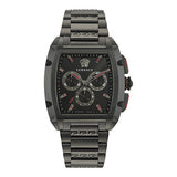 Versace Dominus Chronograph Quartz Black Dial Black Steel Strap Watch For Men - VE6H00623 Authentic Buy Shop Now