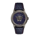 Versace Palazzo Empire Blue Dial Blue Leather Strap Watch for Men - VERD00118 Authentic Buy Shop Now