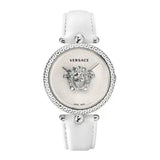 Versace Palazzo Empire White Dial White Leather Strap Watch for Women - VCO010017 Authentic Buy Shop Now