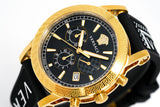 Versace Sports Tech Chronograph Black Dial Black Rubber Strap Watch for Men - VELT00119 Authentic Buy Shop Now