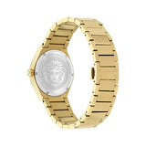 Versace V-Auria Quartz Black Dial Gold Steel Strap Watch for Men - VE0F00525 Authentic Buy Shop Now