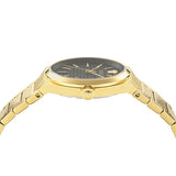 Versace V-Auria Quartz Black Dial Gold Steel Strap Watch for Men - VE0F00525 Authentic Buy Shop Now