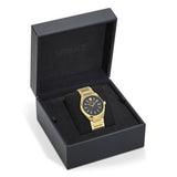 Versace V-Auria Quartz Black Dial Gold Steel Strap Watch for Men - VE0F00525 Authentic Buy Shop Now