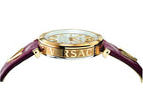Versace V-Twist Silver Dial Red Leather Strap Watch for for Women - VELS00519 Authentic Buy Shop Now