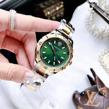 Versace Hellenyium Quartz Green Dial Two Tone Steel Strap Watch For Men - VE3A00720 Authentic Buy Shop Now