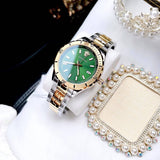 Versace Hellenyium Quartz Green Dial Two Tone Steel Strap Watch For Men - VE3A00720 Authentic Buy Shop Now