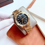 Versace Hellenyium Quartz Black Dial Gold Steel Strap Watch For Men - VE3A00820 Authentic Buy Shop Now