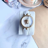 Versace Palazzo Empire White Dial White Leather Strap Watch for Women - VCO040017 Authentic Buy Shop Now
