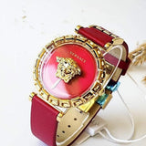Versace Palazzo Empire Greca Red Dial Red Leather Strap Watch for Women - VEDV00319 Authentic Buy Shop Now