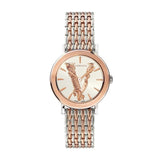 Versace Virtus Quartz White Dial Two Tone Steel Strap Watch for Women - VEHC00519 Authentic Buy Shop Now