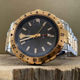 Versace Hellenyium Quartz Green Dial Two Tone Steel Strap Watch For Men - VE3A00720 Authentic Buy Shop Now