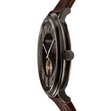 Versace V-Circle Manifesto Black Dial Maroon Leather Strap Watch for Men - VBQ040017 Authentic Buy Shop Now