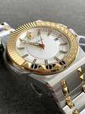 Versace Chain Reaction Quartz White Dial Two Tone Steel Strap Watch for Men - VEDY00519 Authentic Buy Shop Now