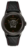 Versace Palazzo Empire Black Dial Black Leather Strap Watch for Men - VERD00218 Authentic Buy Shop Now