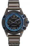 Versace icon Active Chronograph Black Dial Black Silicone Strap Watch For Men - VEZ700622 Authentic Buy Shop Now