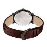 Versace V-Circle Manifesto Black Dial Maroon Leather Strap Watch for Men - VBQ040017 Authentic Buy Shop Now