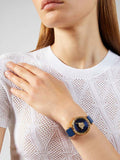 Versace Palazzo Empire Greca Quartz Blue Dial Blue Leather Strap Watch for Women - VEDV00219 Authentic Buy Shop Now