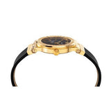 Versace Greca Black Dial Black Leather Strap Watch for Women - VEVH00320 Authentic Buy Shop Now