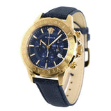 Versace Casual Chronograph Blue Dial Blue Leather Strap Watch for Men - VERG004-18 Authentic Buy Shop Now
