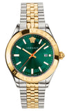 Versace Hellenium Green Dial Two Tone Steel Strap Watch for Men - VEVK00620 Authentic Buy Shop Now