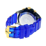 Versace Icon Active Chronograph Black Dial Blue Rubber Strap Watch For Men VEZ700521 Authentic Buy Shop Now
