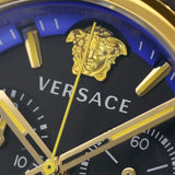 Versace Icon Active Chronograph Black Dial Blue Rubber Strap Watch For Men VEZ700521 Authentic Buy Shop Now