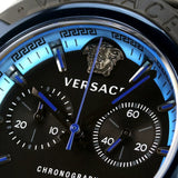 Versace icon Active Chronograph Black Dial Black Silicone Strap Watch For Men - VEZ700622 Authentic Buy Shop Now