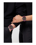 Versace Icon Active Chronograph Black Dial Purple Rubber Strap Watch For Men - VEZ701423 Authentic Buy Shop Now