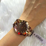 Marc Jacobs Amy Grey Dial Two Tone Steel Strap Watch for Women - MBM3195 Authentic Buy Shop Now