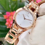 Calvin Klein Class White Dial Rose Gold Steel Strap Watch for Women - K6R23626 Authentic Buy Shop Now
