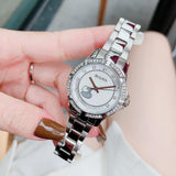 Bulova Crystal Silver Dial Silver Steel Strap Watch for Women - 96L226 Authentic Buy Shop Now