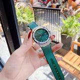 Salvatore Ferragamo F-80 Classic Green Dial Green Leather Strap Watch for Men - SFDT00519 Authentic Buy Shop Now