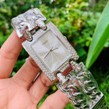 Guess Mod Heavy Metal Diamonds Silver Dial Silver Steel Strap Watch for Women - W95088L1 Authentic Buy Shop Now